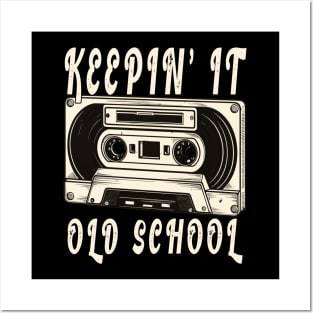 Retro Mixtape Cassette Old School Hip Hop 80s 90s Posters and Art